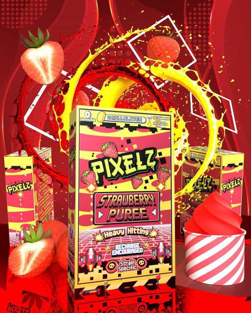 Pixelz Strawberry Puree Disposable