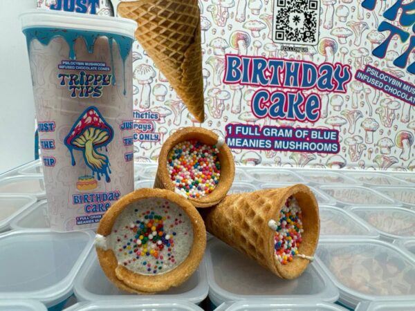 Trippy Tips Birthday Cake Cone