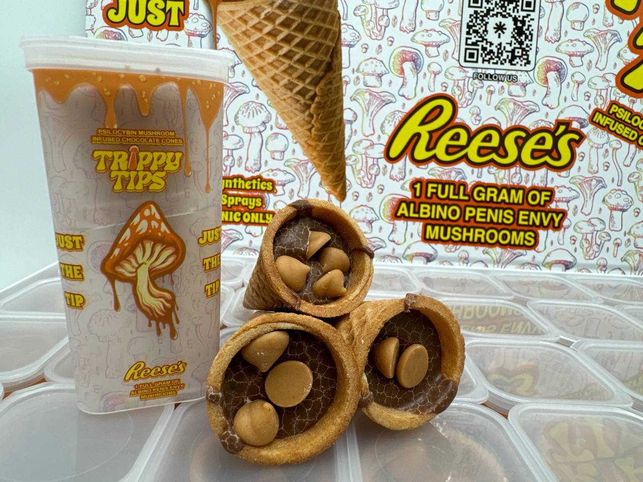 Trippy Tips Reeses Cone