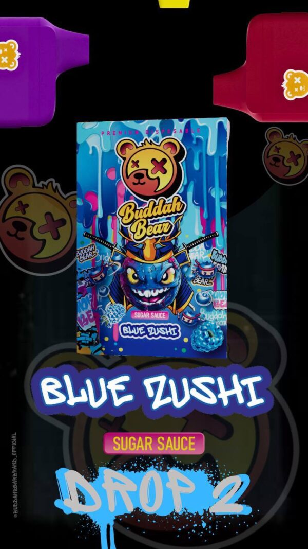 Buddah Bear Blue Zushi Disposable